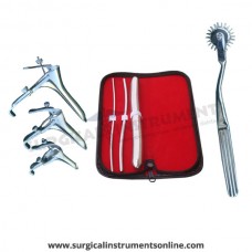 Hegar uterine dilator 3 pieces set,3-4, 5-6, 17-18, pinwheel, grave 3pcs